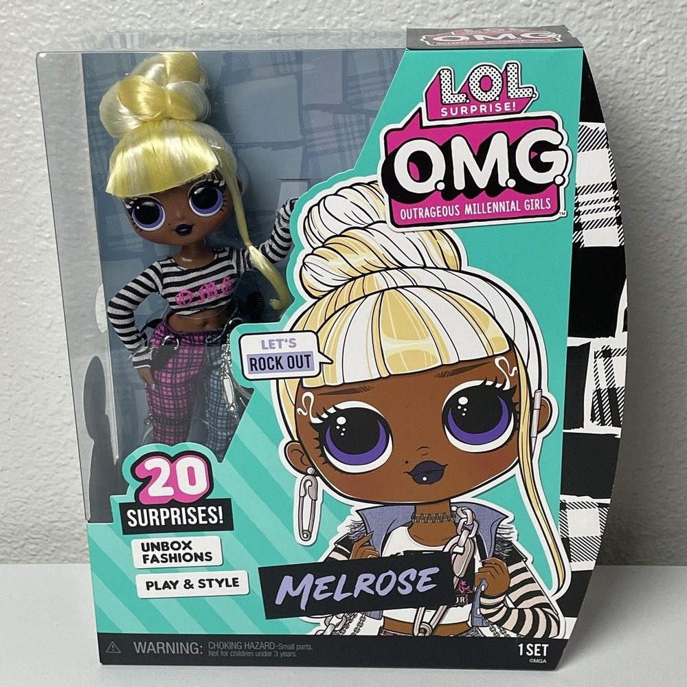 2022 LOL Surprise OMG Doll MELROSE Fashion Doll with 20 Surprises NEW in Box